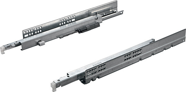 Salice Concealed Undermount Slide, push to open, Unica A6558/50, soft and silent, full extension, steel, zinc-plated, 500mm
