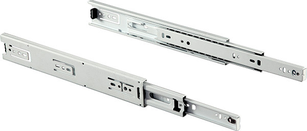 Ball Bearing Slide, Accuride EW3832, full extension, steel, epoxy-coated white, 100 lbs, 12"