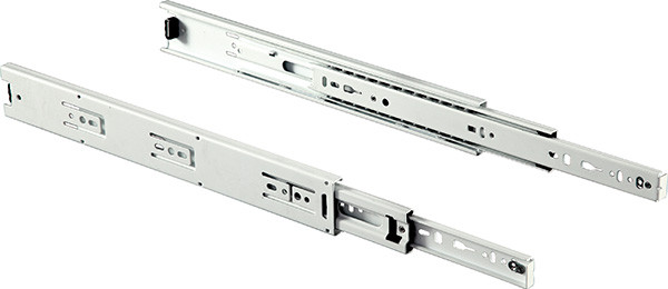 Ball Bearing Slide, Accuride EW3832, full extension, steel, epoxy-coated white, 100 lbs, 14"