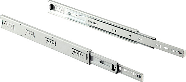 Ball Bearing Slide, Accuride EW3832, full extension, steel, epoxy-coated white, 100 lbs, 16"