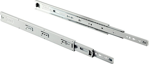 Ball Bearing Slide, Accuride EW3832, full extension, steel, epoxy-coated white, 100 lbs, 18"