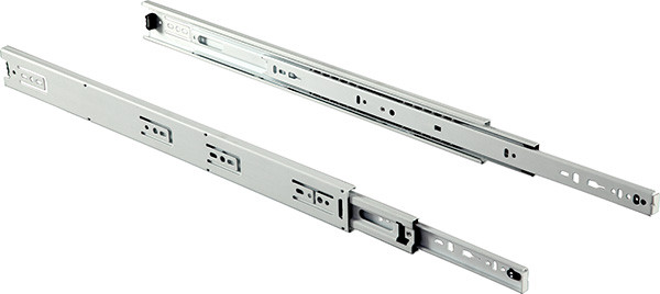 Ball Bearing Slide, Accuride EW3832, full extension, steel, epoxy-coated white, 100 lbs, 20"