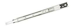 Ball Bearing Slide, Accuride EW3832TR, touch release, full extension, steel, epoxy-coated white, 100 lbs, 22"