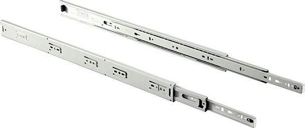 Ball Bearing Slide, Accuride EW3832, full extension, steel, epoxy-coated white, 100 lbs, 24"