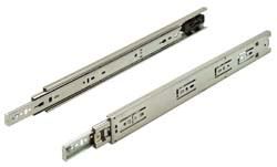 Ball Bearing Slide, Accuride C3834SCP, overtravel, self-closing, full extension, steel, zinc-plated, 90 lbs, 14"