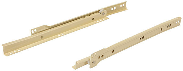 Epoxy Slide, self-closing, 3/4 extension, steel, beige, 100 lbs, 12"