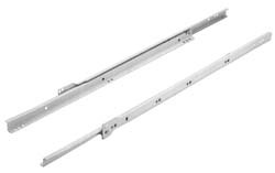 Epoxy Slide Drawer Member Right, self-closing, 3/4 extension, steel, white, 100 lbs, 20"