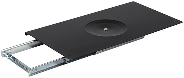 Television Extension Swivel, full extension, 103 degree pivot range, steel, black, 132 lbs, 15 1/2"