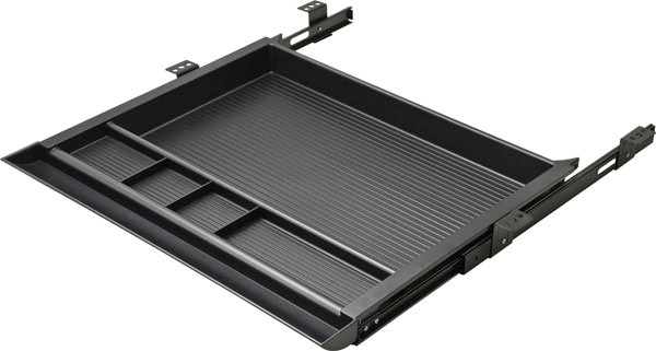 Pencil Drawer, 5-compartment, plastic, black