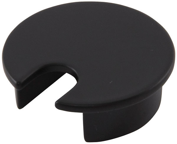 Cable Grommet, zinc, black epoxy, 40mm, 12mm x 15mm