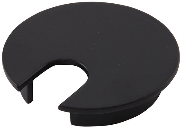 Cable Grommet, zinc, black epoxy, 63mm, 21mm x 29mm