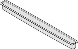 Paper Guide, plastic, black, 426mm x 36mm