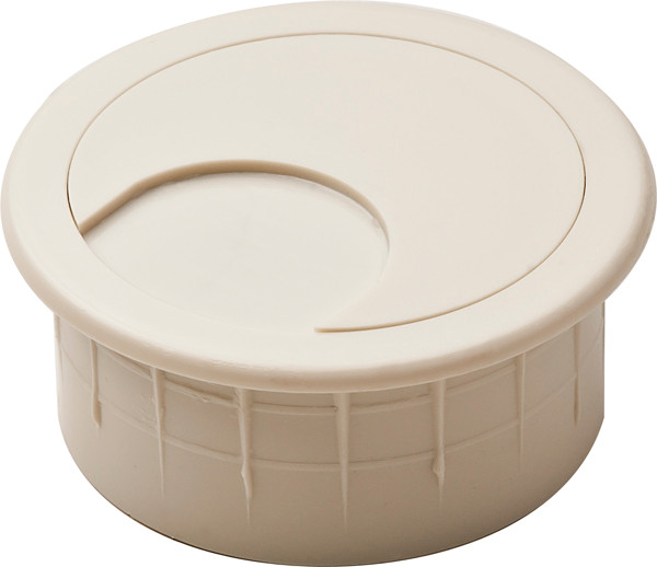 Cable Grommet, two-piece, plastic, Choose color, and sizre