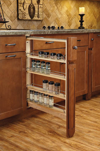 Filler Pullout Organizer with Ball Bearing Soft-Close Sink & Base Accessories