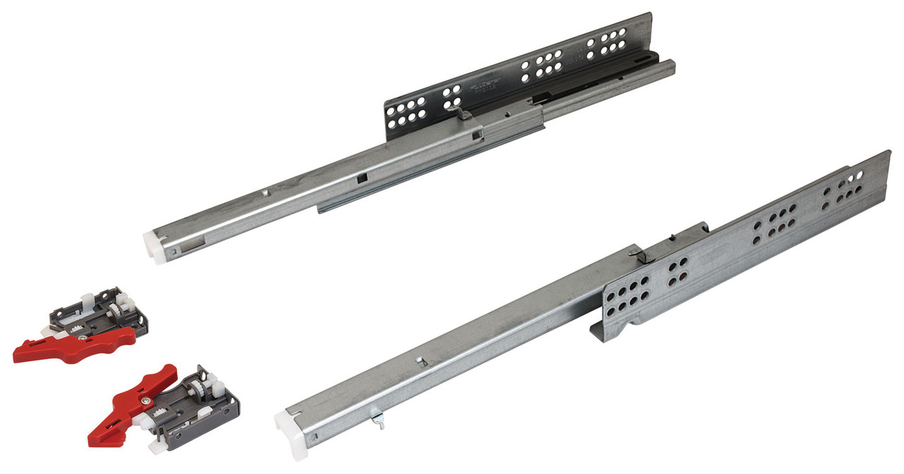 Closet Slides, Full Extension , complete set with Locking devices