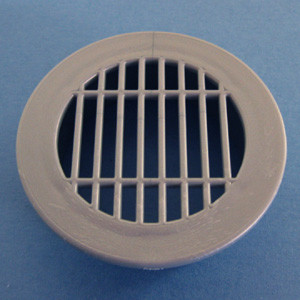 Round Vent Grill Silver 2", Bag of 1