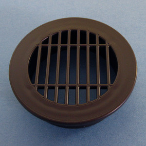 Round Vent Grill Brown 2", Bag of 1