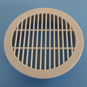 Round Vent Grill Almond 3", Bag of 1