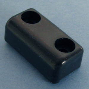 Drawer Bumper With Reference Tab Black 3/8" X 1-1/4", Bag of 4