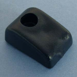 Drawer Bumper With Reference Tab Black 7/16", Bag of 4