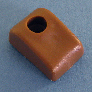Drawer Bumper With Reference Tab Tan 7/16", Pkg of 50