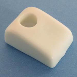 Drawer Bumper With Reference Tab White 7/16", Pkg of 50
