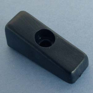 Drawer Bumper With Reference Tab Black 1/2", Pkg of 100