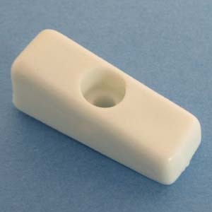 Drawer Bumper With Reference Tab White 1/2", Bag of 4