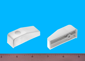 Drawer Bumper w/ Reference Tab White 3/4", Pkg of 1000