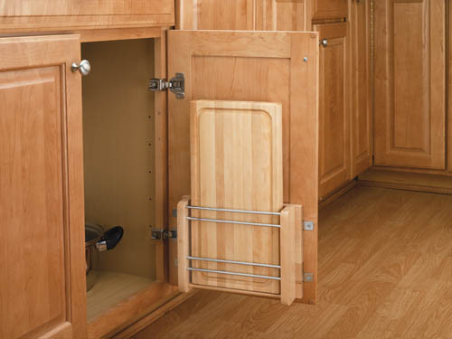 Door Storage Cutting Board Rack with Wood Cutting Board Sink & Base Accessories