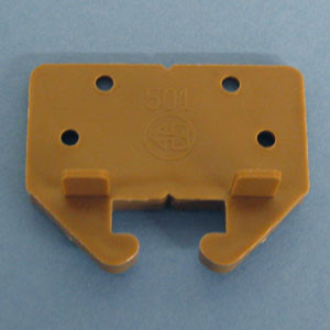 Backplate For Wood Drawer Slides Tan 1/4" X 7/8", Bag of 2