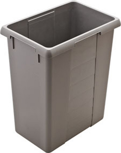 Replacement bin, plastic, gray, 42liters
