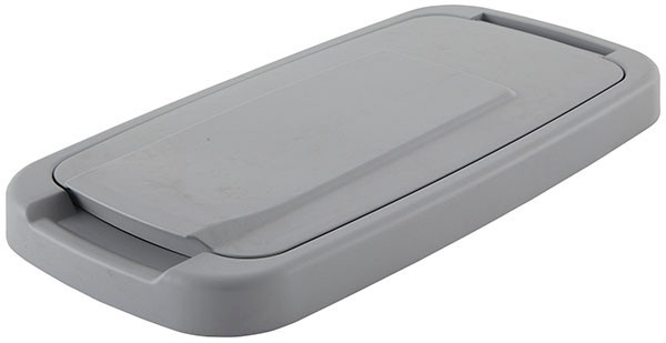 KV QT35LB-PT Trash Can Lid, fits 35 quart bins, frosted nickel