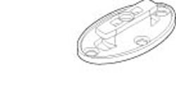 Shelf System, mounting clip, zinc, nickel-plated matt