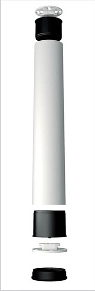 Shelf System, post, aluminum anodized, 2 meters