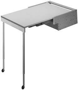 Presto Pull-out Table, wood, white