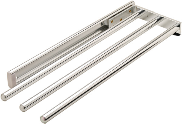 Towel Holder 3-rail, aluminum, polished chrome