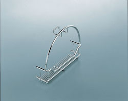 Hose Holder, steel, chrome-plated, 300 x 75 x 235mm