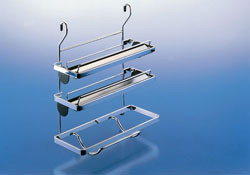 Kitchen Roll Holder, steel, polished chrome