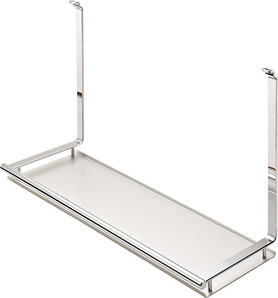 Shelf Rack, matt chrome / aluminum, 440 x 275mm