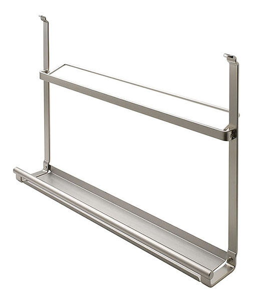 Cookbook shelf, stainless steel / matt nickel, 440mm
