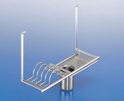 Dish / Utensil Rack, stainless steel / matt nickel, 440mm