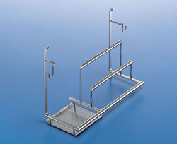 Cleaning Rack, stainless steel / matt nickel, 501mm