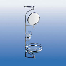 Revolving Shelf, polished chrome, height=800mm