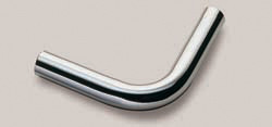 Elbow Section, steel, polished chrome, 90degrees