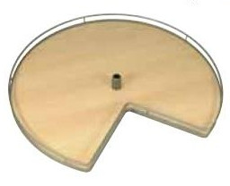 3/4 Round Shelf Set, for post, Arena, steel, chrome / white, 28" (1 set = 2 trays)