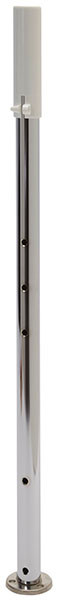 Post, steel, chrome, 25 13/16" - 29 1/4", adjustable