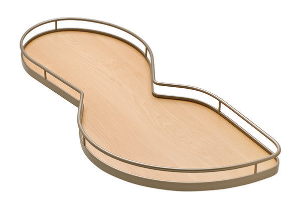 LeMans II Set, Arena, right, champagne / maple, adjustable post, 25kg per tray (set includes: 2-45'er trays and post)