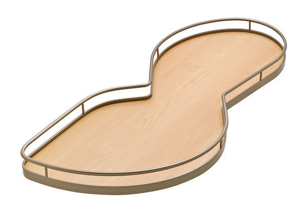 LeMans II Set, Arena, left, champagne / maple, adjustable post, 25kg per tray (set includes: 2-45'er trays and post)