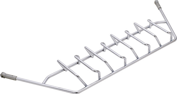 Lid Rack, steel, polished chrome, 450 x 150 x 40mm